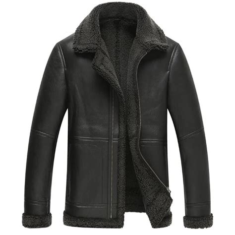 lederjacke mit fell herren burberry|Fliegerjacke aus Lammfell (Otter) .